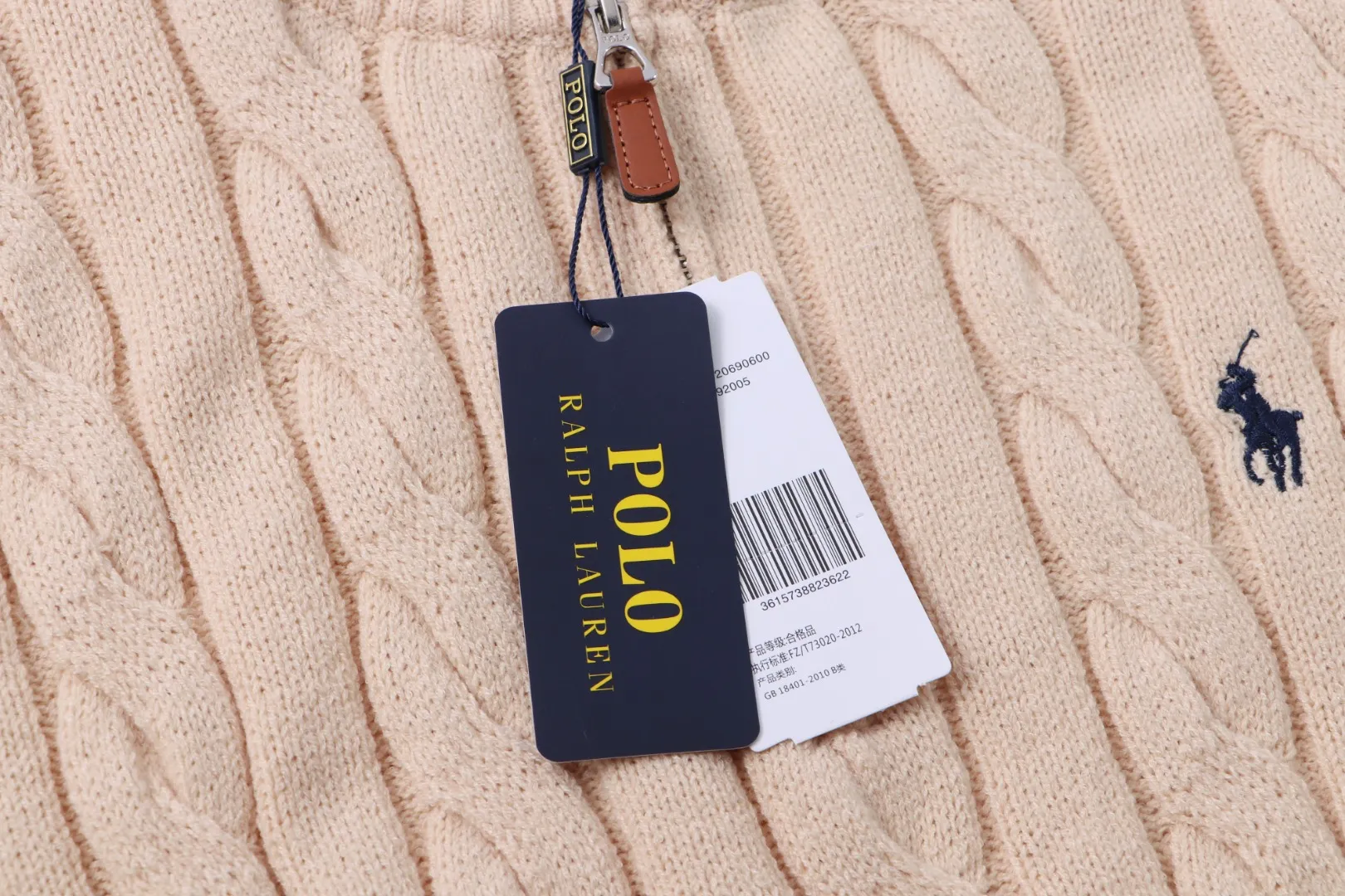 P230 RALPH LAUREN Ralph Lauren seven-color classic small label embroidered stand-collar long-sleeved half-zip knitted sweater tops for men and women seven colors Color: black white gray royal blue pink sky blue khaki code number: S M L XL material: cotton